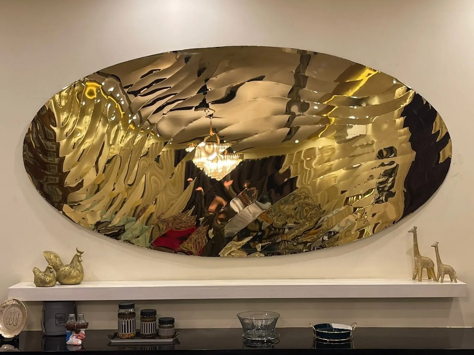 Mirror work in a private residence, Pakistan