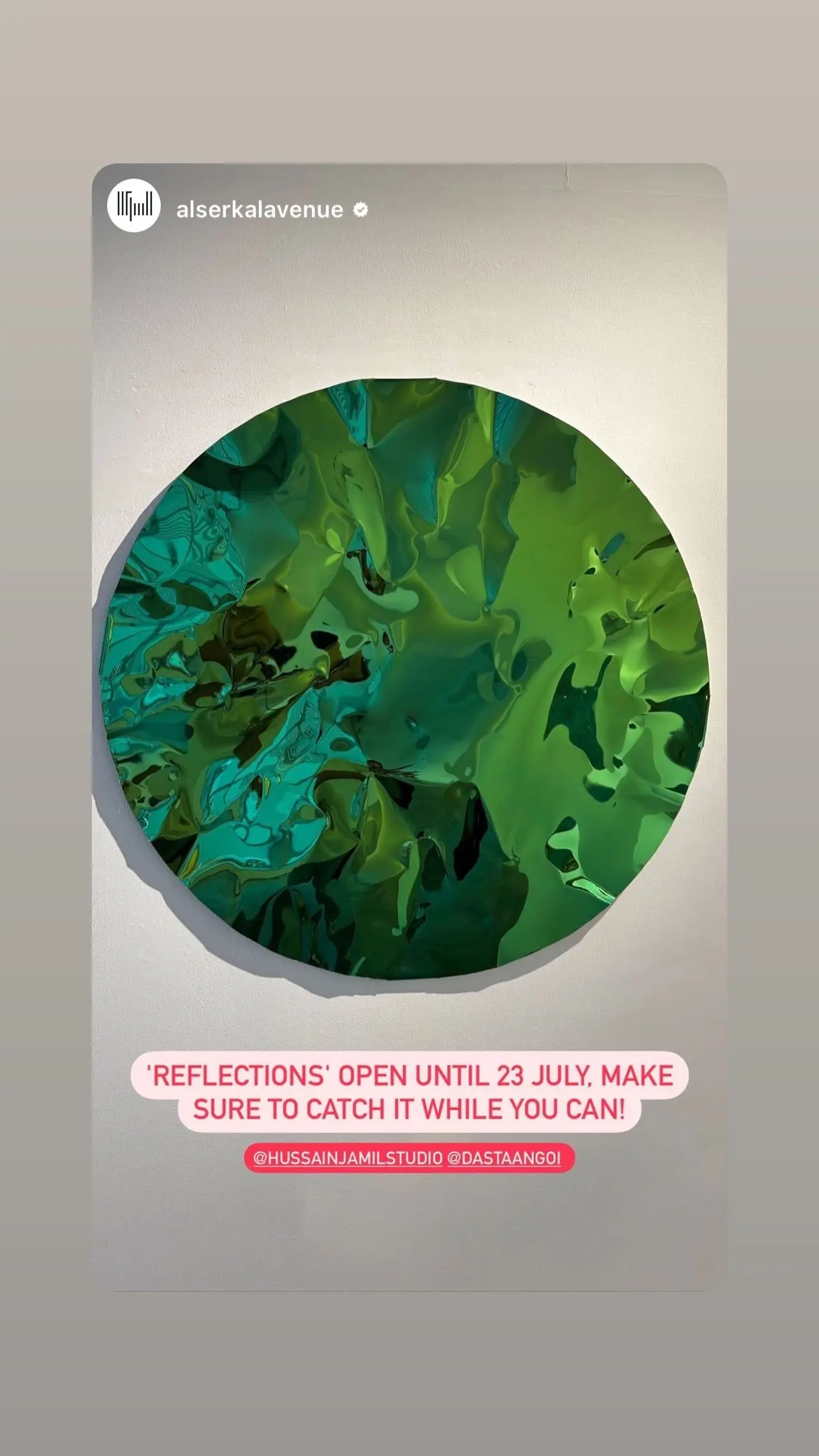 Reflections, installation view